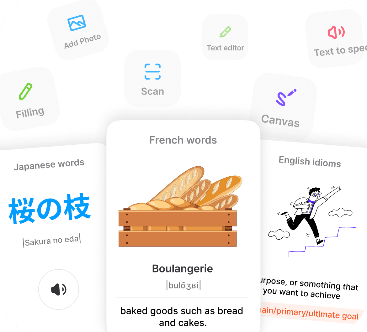 Customize flashcards