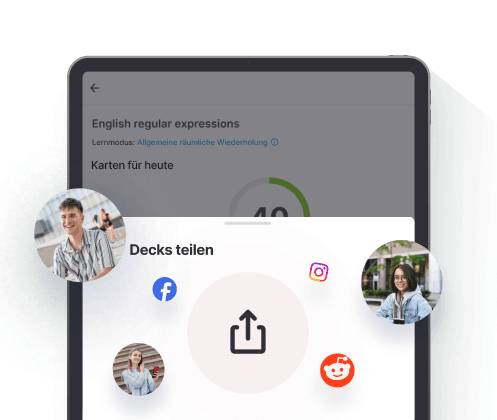 Erstelle und teile Decks mit Freunden
