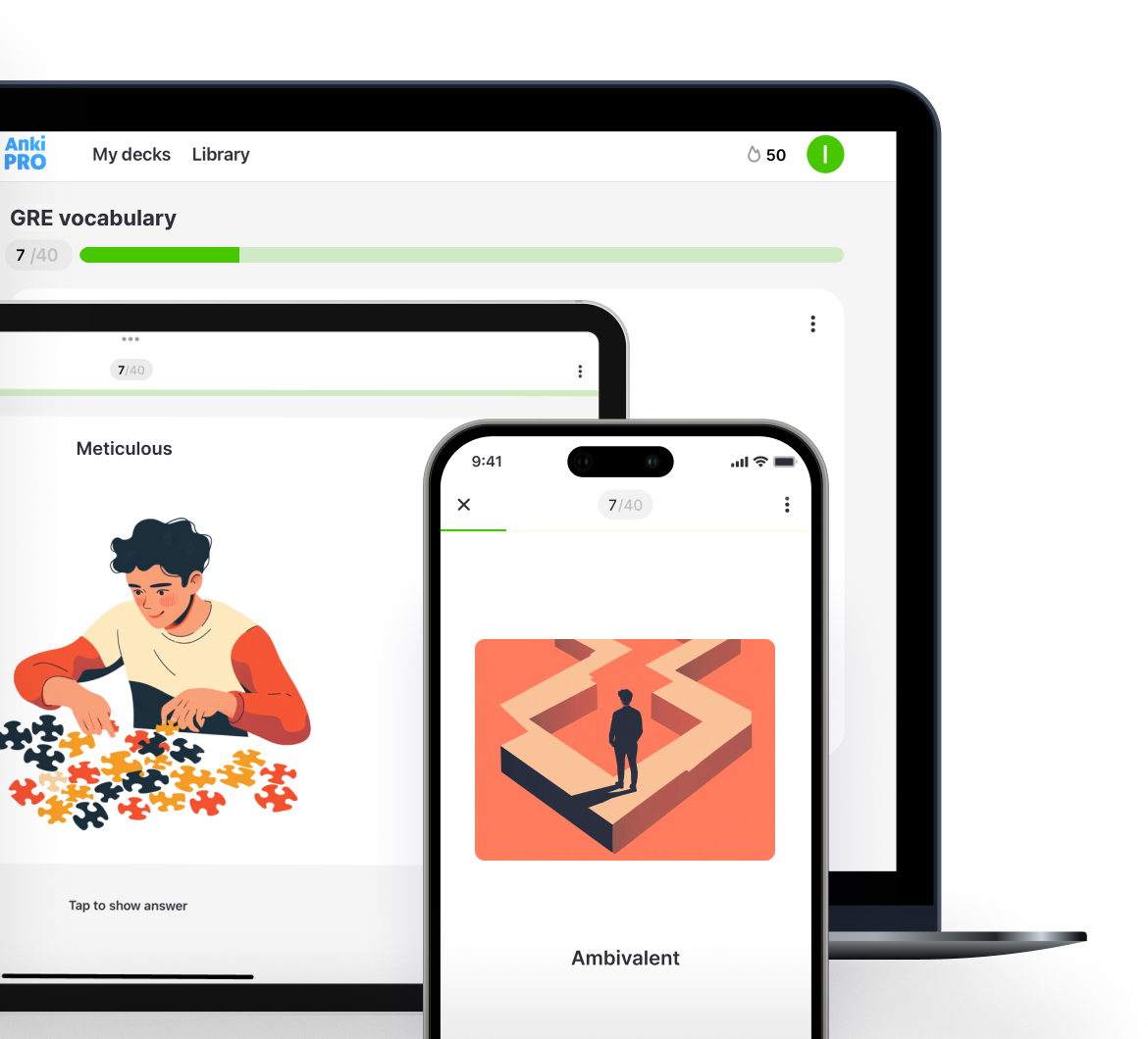 Study Anywhere with Anki GRE Flashcards